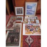 A quantity of miscellaneous framed and glazed prints