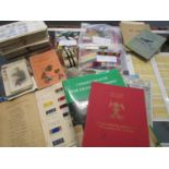 Military interest - a mixed lot to include bags of medal ribbons and ribbon bars, a military belt,