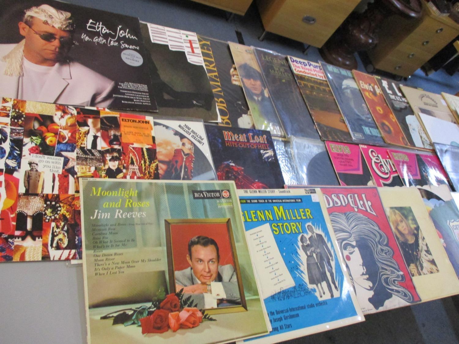 Records to include Beatles, Bob Marley, Rolling Stones, Elvis, Elton John, Billy Idol and others