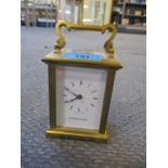 A Bowden & Sons five window carriage clock with key