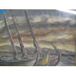 Vasselieff - a Seascape with sailing boats, oil, signed lower right and dated 1935, lower left,