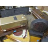 A mixed lot to include a sewing machine, Olympus Bonescape, Erres VHD gramophone player and other