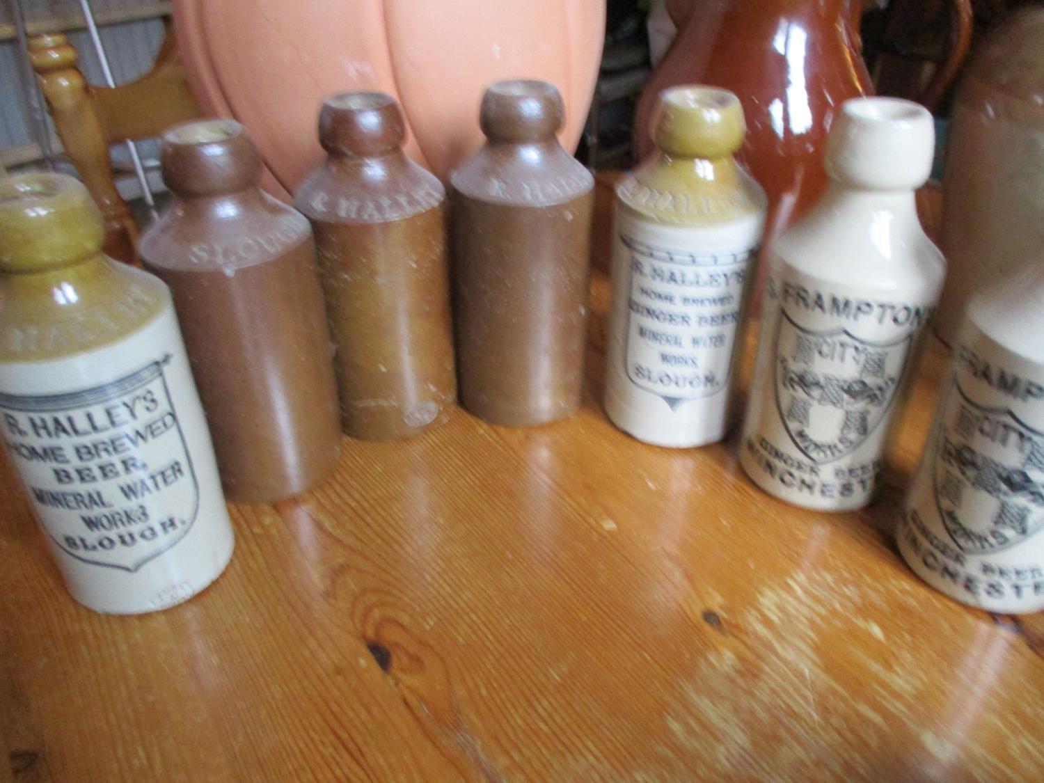 A selection of miscellaneous stoneware to include mixed ginger beer flasks - Image 2 of 5