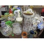 Mixed mid to late 20th century pottery, ceramics and glassware to include Johnson Brothers