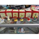 Six Royal Doulton Bunnykins figures to include Goodnight, Angel, Cowboy, Tourist, Judge and