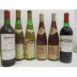 Six bottles to include two bottles of Weingut Buhl, Rupertsburger Reisling Spatslese 1976, Chateau