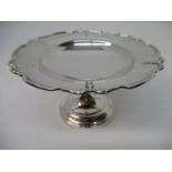 An early 20th century silver pedestal sweet dish by Docker & Burn Ltd, Birmingham 1923, with a