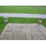 A pair of Staddle Stones, 2ft 3in