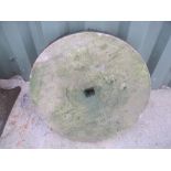 A circular stone Sharpening Wheel, 18in