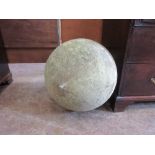 A pair of large sandstone Spheres 1ft 4in D