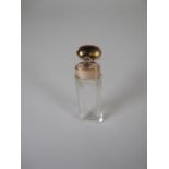 A gold mounted cut glass Scent Bottle and Stopper