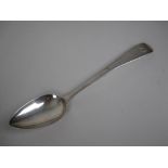 A George III Scottish Provincial Table Spoon old english pattern engraved initials, Dumfries circa
