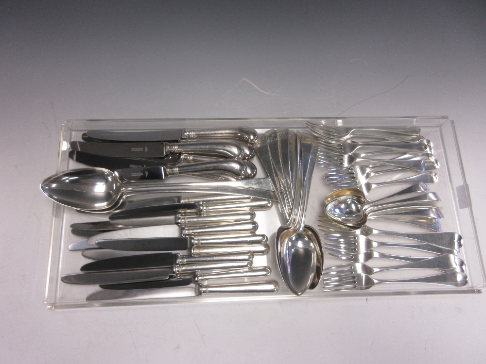 A Collection of mainly Georgian silver Cutlery including six Table Spoons, old english pattern