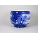 A large Royal Doulton 'Blue Children' Jardiniere, 13in diam