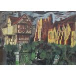 ‡JOHN EGERTON C. PIPER CH (1903-1992)Stokesay Castle (Levinson no.321)screen print in colours (