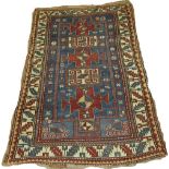 A Kazak Karachov Rug, Caucasian, c.1900, 6ft 10in x 4ft 5in approx