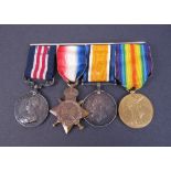 Four: MILITARY MEDAL G.V.R. (200288 Sjt. J.W. Curtis. 1/1 Lond. R), 1914-15 STAR (1746 Pte. J.W.