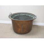 A large two handled copper Log Bin 2ft 8in diam