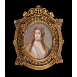 CONTINENTAL SCHOOL, EARLY 20th CENTURYPortrait miniature of a Lady, quarter-length, wearing a