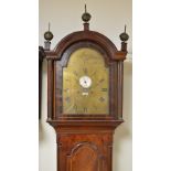 An early 19th Century Longcase Clock with arched brass dial inscribed Tonson, Devonport,