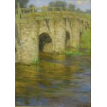 HERBERT JAMES DRAPER (1863-1920). Tilford Bridge, Surreysigned 'Herbert Draper' (lower right)oil