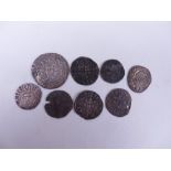 An Edward IV London Mint Groat, along with a quantity of short and long cross Pennies (8)