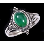 A Cabochon Ring attributed to Edward Spencer (1874-1938) designer for ARTIFICER'S GUILD, the