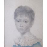 ATTRIBUTED TO JAMES GREEN (1771-1834) Portrait of a Child, head and shoulders watercolour4 x 3 1/2