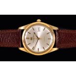 An IWC - SCHAFFHAUSEN Gentleman's 18ct gold Automatic Wristwatch, the champagne dial with hourly