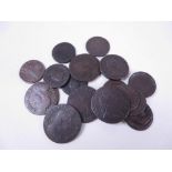 Charles II - George I Half Pennies and Farthings to include Half Pennies 1700 and 1715;