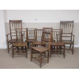 A matched set of eight Clisset Dining Chairs in ash and elm; two carvers and six singles