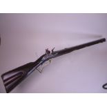 A fine quality 18th Century Flintlock Hunting Rifle. 26in octagonal rifled barrel, 1/2 in bore (