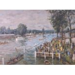 ‡JOHN ALFORD. (born 1929)Henley Regatta, signed and dated 'John Alford 62' (lower right) oil on