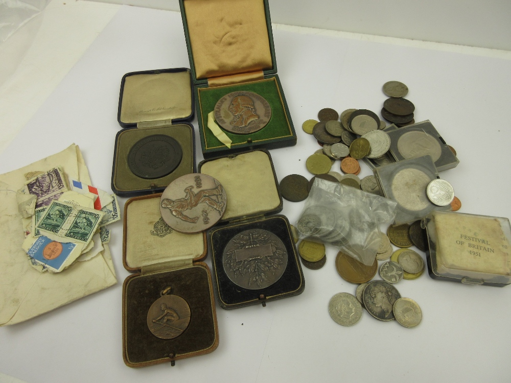 A collection of Medallions, to include a cased "Australia 1788-1938 150th Anniversary", a silver "