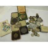 A collection of Medallions, to include a cased "Australia 1788-1938 150th Anniversary", a silver "
