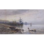 EMIL AXEL KRAUSE (1871-1945)A harbour at Sunsetsigned 'E. A. Krause' (lower left)watercolour5 1/2