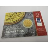 A Queen Elizabeth II Sovereign 2000, in slip card