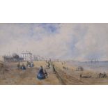 ENGLISH SCHOOL CIRCA 1860The Promenade at Southportwatercolour6 x 10 1/2 in