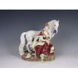 A 19th Century Meissen Figure Group emblematic of Europe from the series Four Continents after