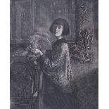 ‡GERALD LESLIE BROCKHURST RE (1890-1978) L'Eventail (The Fan) 1921etching on laid papersigned in