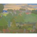 ‡JOHN NAPPER (1916- 2001)Hay- on -Wyesigned and dated 'J. Napper 1982' (lower right)oil on