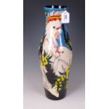 A Moorcroft 'Major Mitchell's Cockatoo' pattern Vase designed by Vicky Lovatt, 16 3/4in H