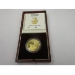 1oz gold Britannia 1991 in case of issue