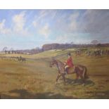 ‡JOHN GREGORY KING (1929-2014)Brian H. E. Roberts out with the Duke of Beaufort's Foxhounds,signed