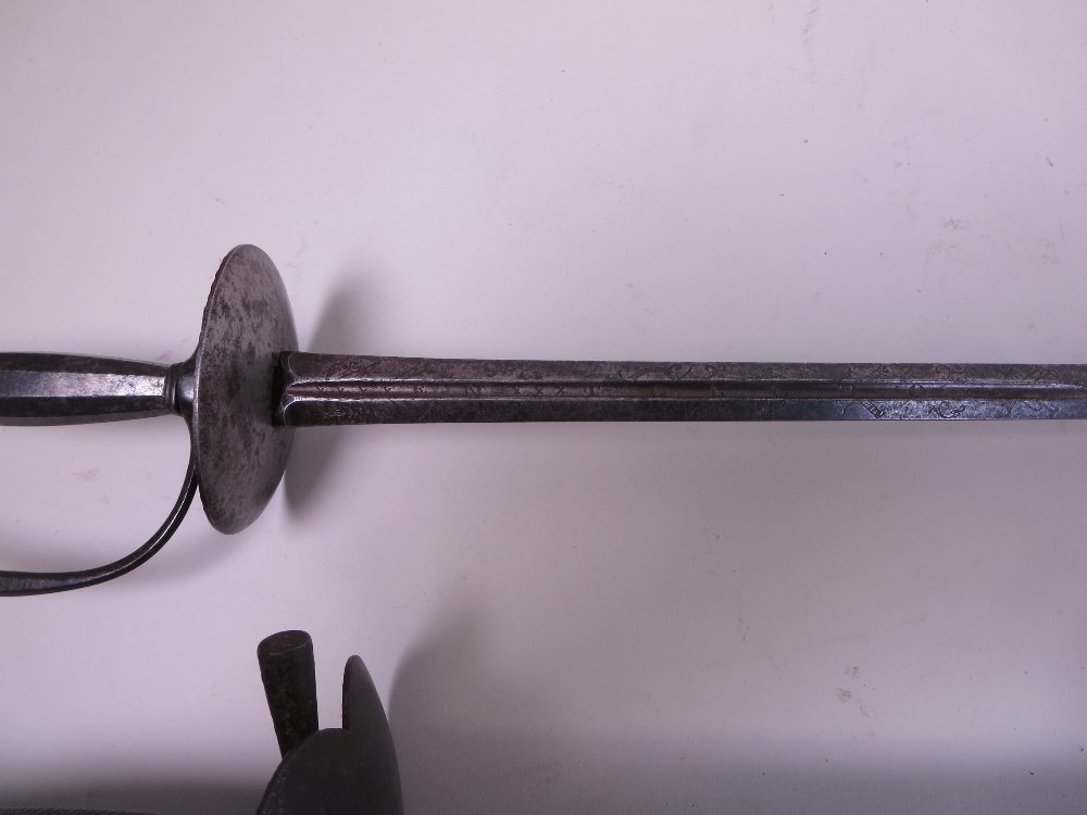Two 18th Century small Swords and a Romanian Airforce Dagger - Image 3 of 5