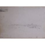 JOHN GLOVER OWS (1767-1869)The Thames and St. Paulsinscribed 'London';pen and grey ink, with grey