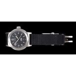 A Gentleman's Oris Automatic Wristwatch, the black dial with white arabic numerals, sweep seconds
