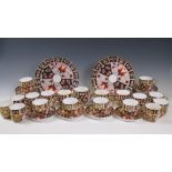 A Royal Crown Derby part Tea Set in imari palette, pattern number 2451, approx 27 pieces