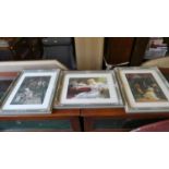 A Set of Three Framed Victorian Style Prints
