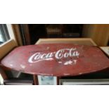 A 1980's Enamelled Sign for Coca-Cola, 150cm Wide
